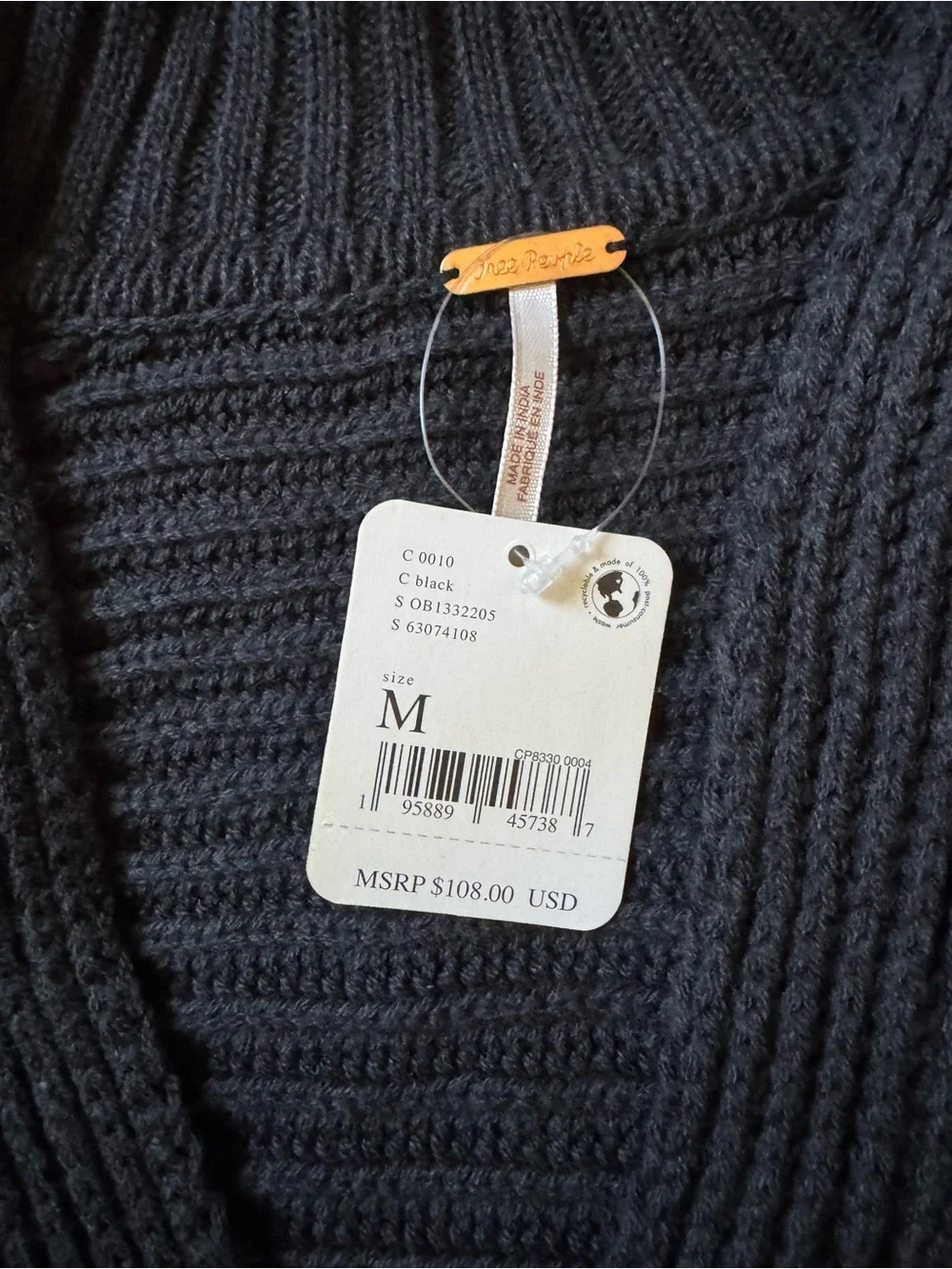 Free People Black Sweater